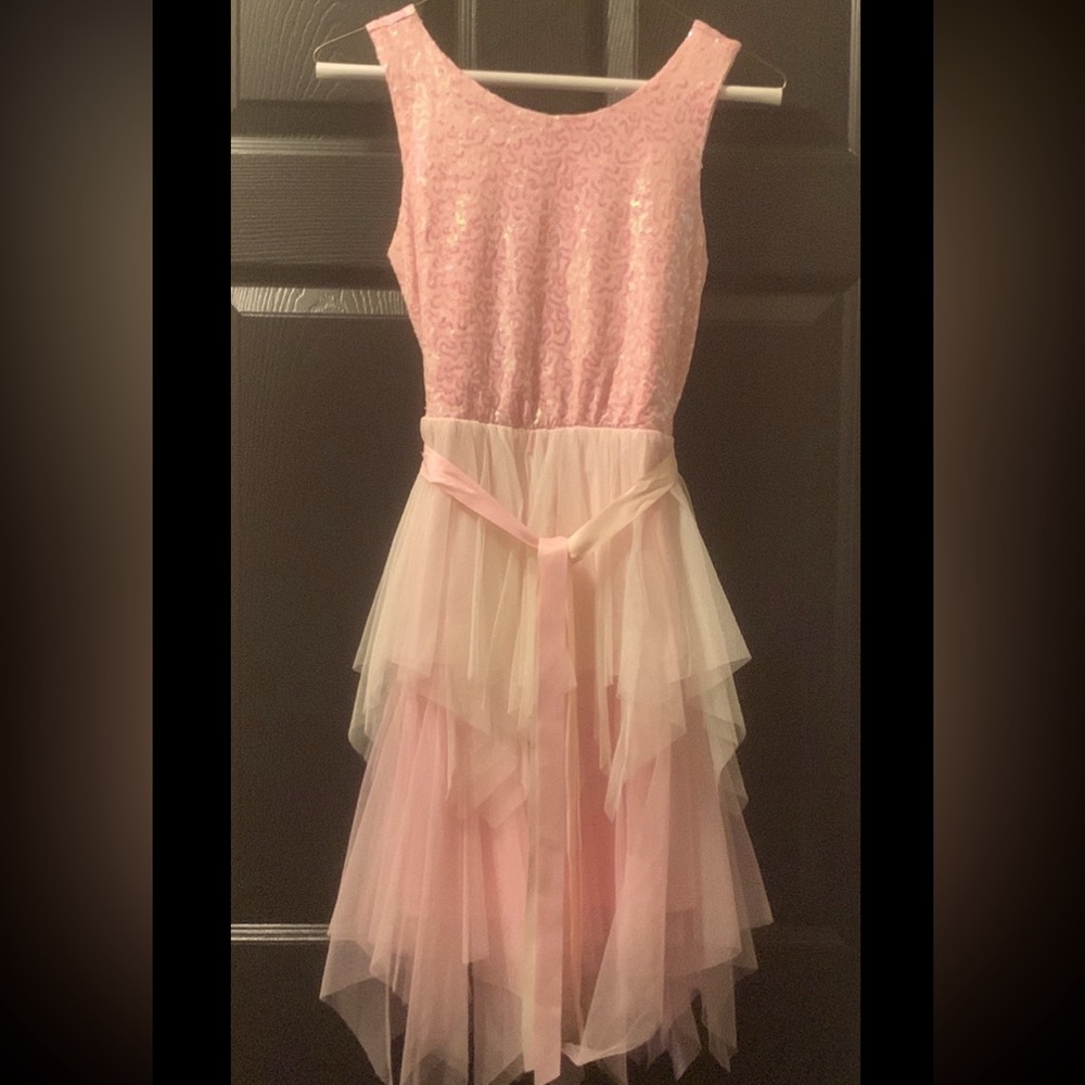 Pink and White Dress